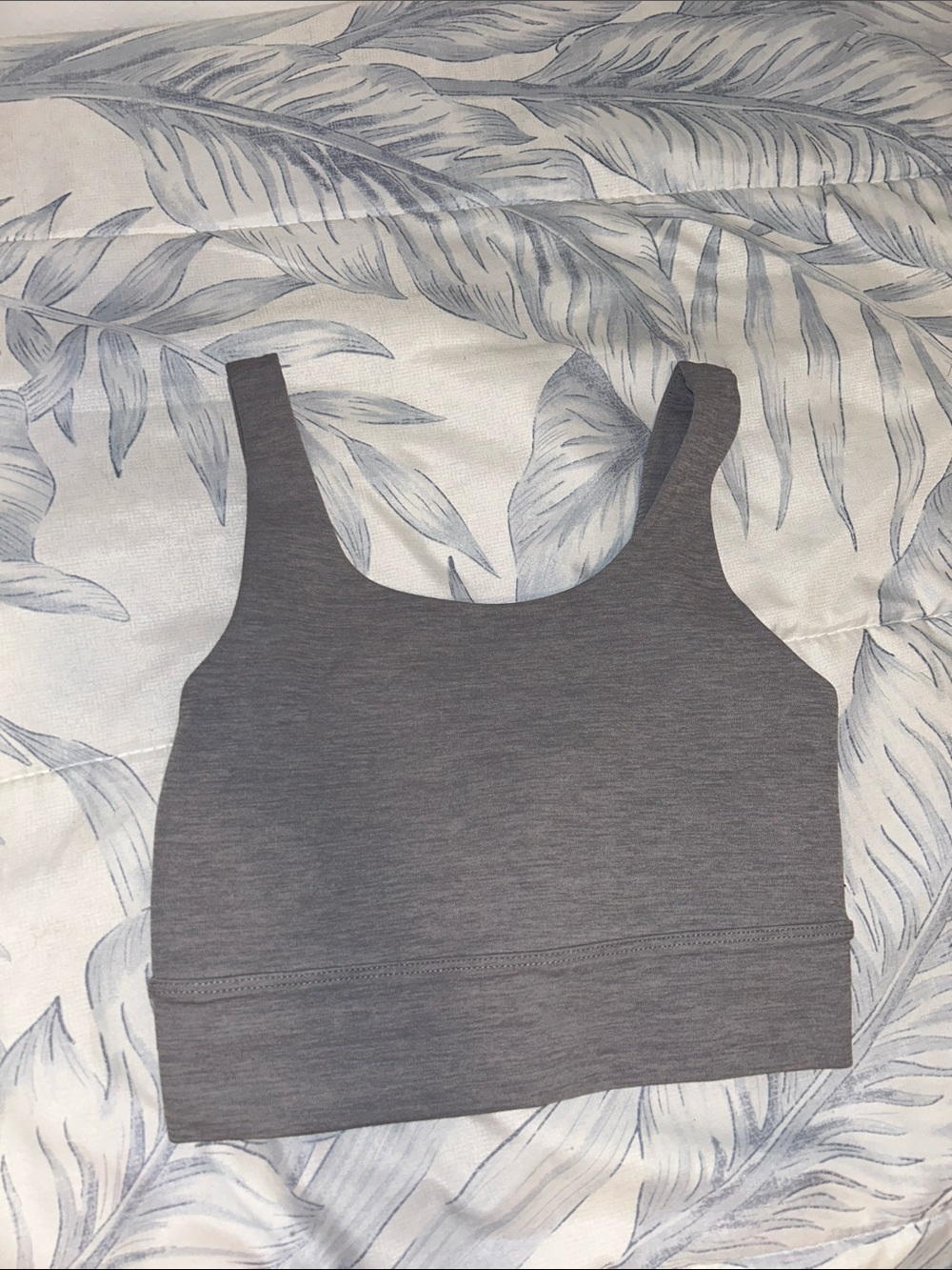 Nike Gray Scoop Neck Sports Bra